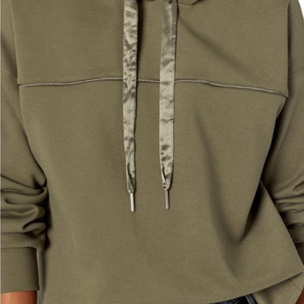 NWOT Calvin Klein Green Boxy Long Sleeve Hoodie - Picture 3 of 8